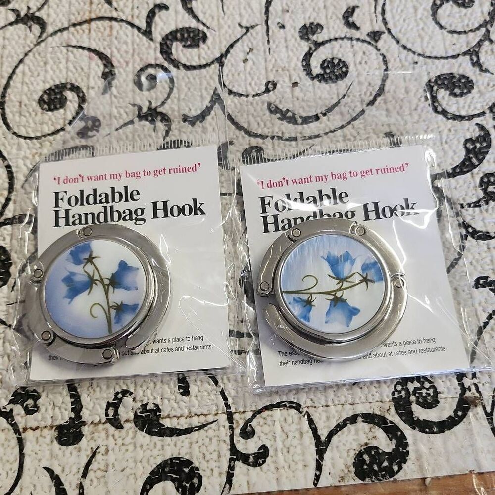 Set of Two Foldable Hanbag Hooks